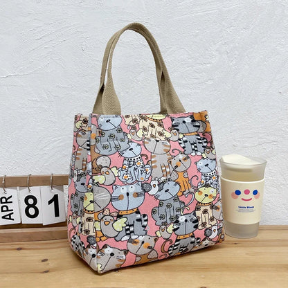🐾 Chic Cat Canvas Tote – "Carry a Little Whimsy with You"