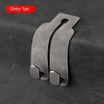SuedeGrip™ – Premium Car Headrest Hook (20KG Load Capacity)
