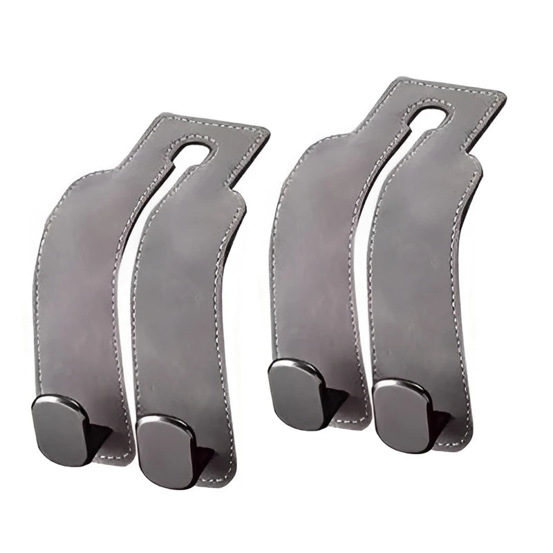 SuedeGrip™ – Premium Car Headrest Hook (20KG Load Capacity)