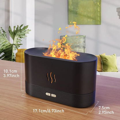 FlameGlow Aroma Diffuser – Serenity Meets Firelight
